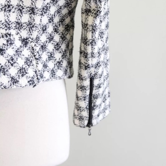 Zara Plaid Asymmetric Zip Jacket - Picture 7 of 7